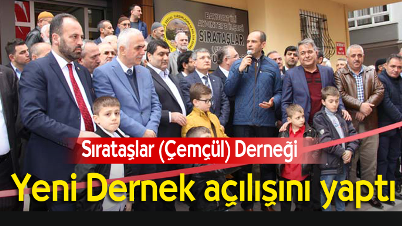 Sırataşlar (Çemçül) Derneği  Yani Dernek açılışını yaptı