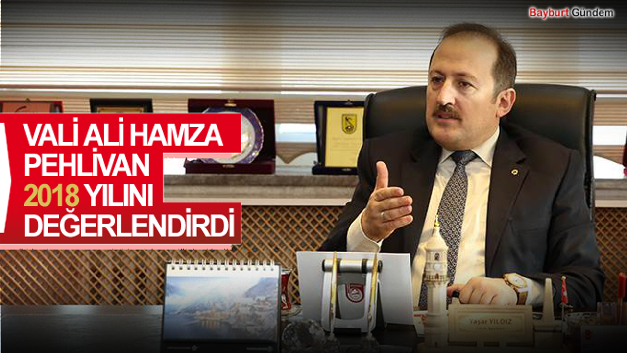 VALİ ALİ HAMZA PEHLİVAN 2018 YILINI DEĞERLENDİRDİ