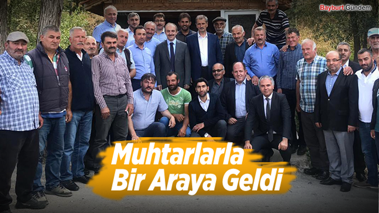 Vali Cüneyt Epcim, Kılıçkaya Köyü'nde Muhtarlarla Bir Araya Geldi