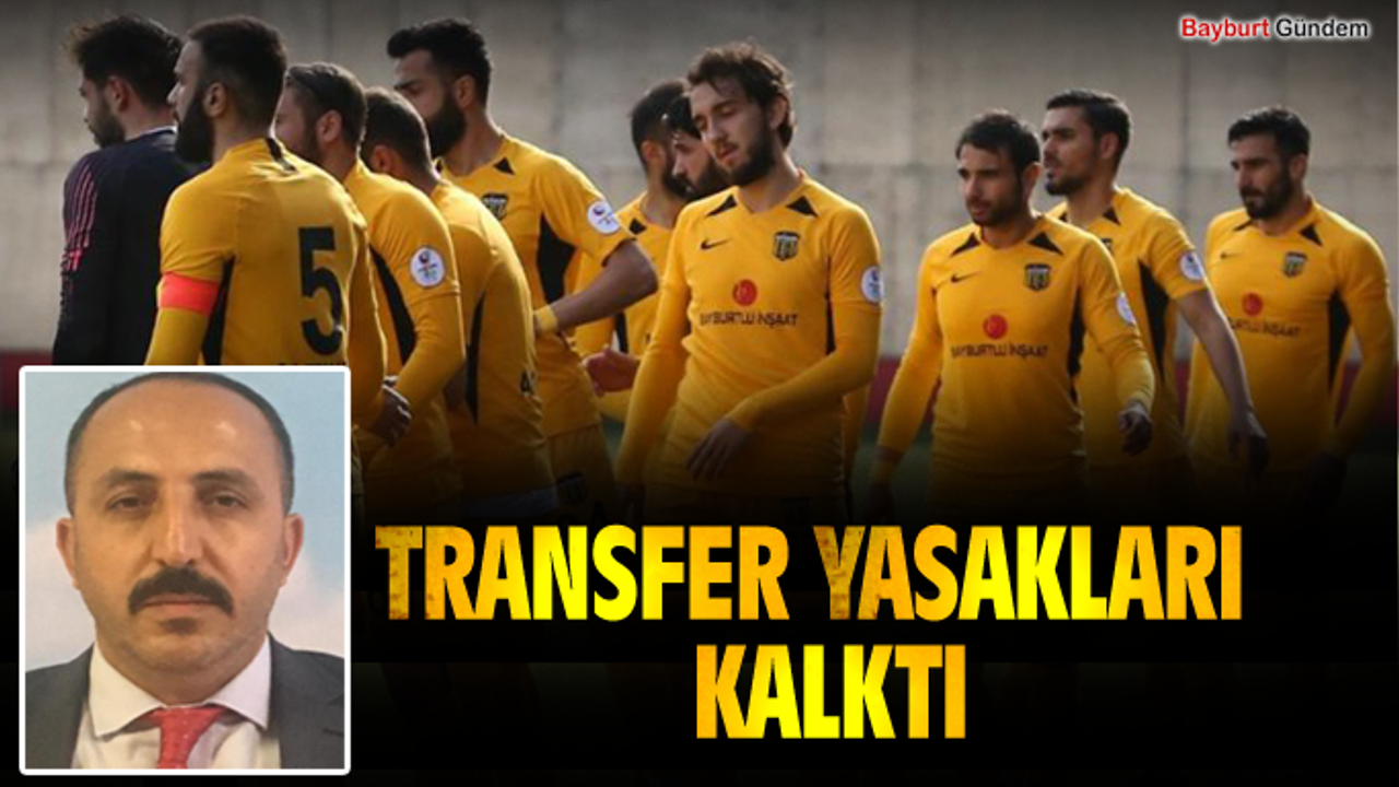 Bayburt Özel İdarespor'da transfer yasakları kalktı.