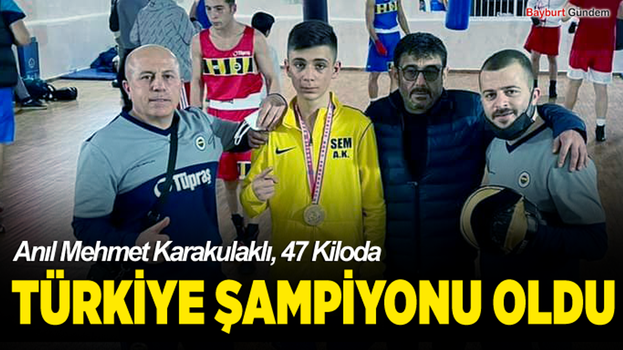 Anıl Mehmet Karakulaklı, 47 Kiloda Türkiye Şampiyonu oldu