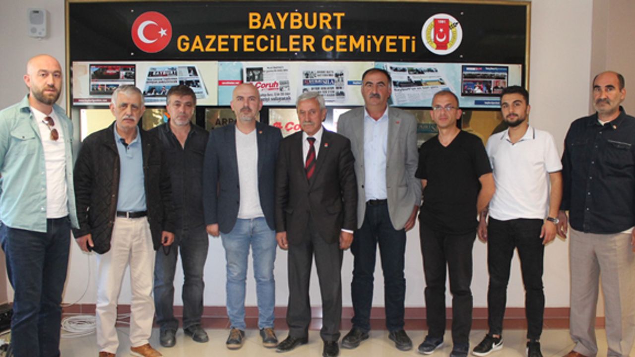 CHP heyetinden Bayburt Gazeteciler Cemiyeti’ne ziyaret