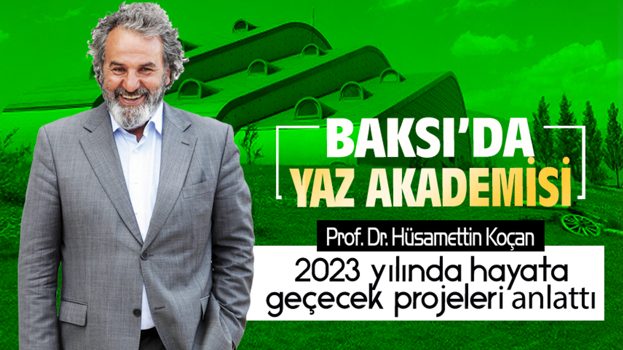 Prof. Dr. Hüsamettin Koçan,Projelerini anlattı