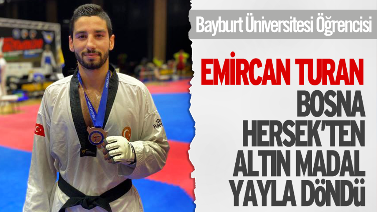 Bayburt Üniversitesinden Taekwondo Millî Takımına 'Altın Destek'