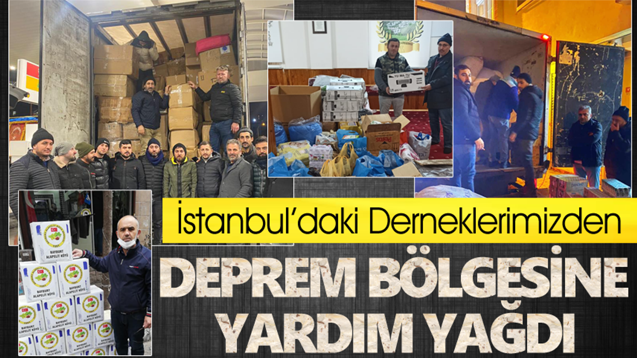 İstanbul’daki Derneklerimizden Deprem bölgesine yardım yağdı
