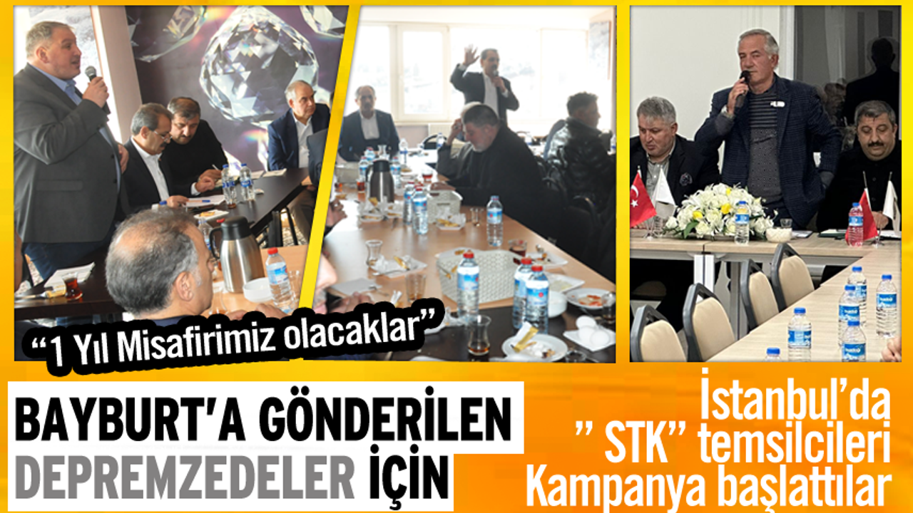 İstanbul’da” STK” temsilcileri,Depremzedeler için yeni Kampanya başlattılar