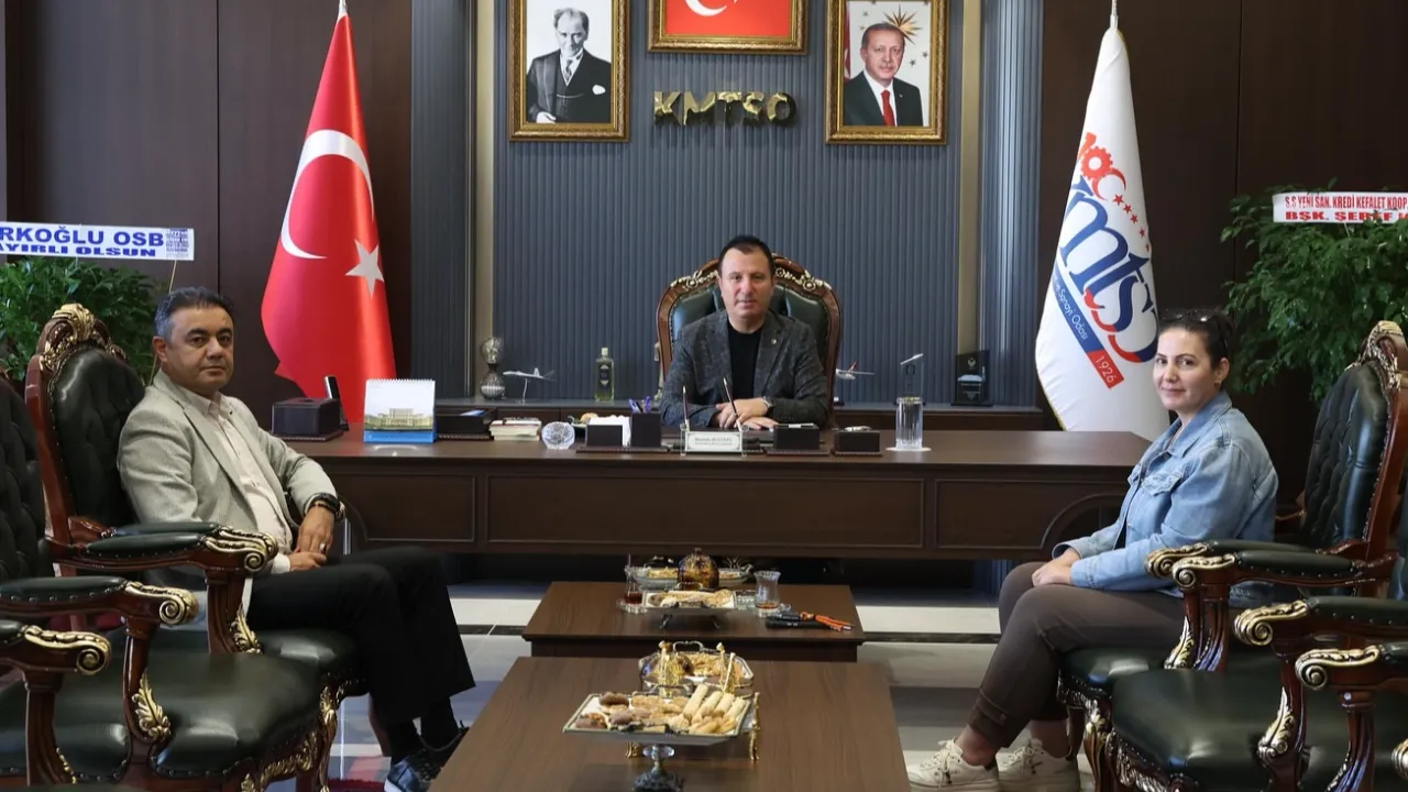 Başkan Çiçek’ten KMTSO Başkanı Buluntu’ya ziyaret