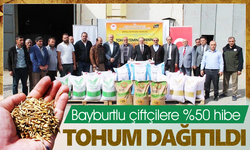 Bayburt'ta Çiftçileri tohum desteği yapıldı