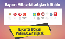 Bayburt’ta 10 Partinin Adayı Yarışacak