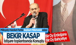 MHP Bayburt Milletvekili adayı Bekir Kasap İstişare toplantısı yaptı
