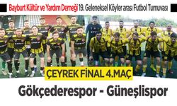 Bayburt Köyler arası futbol turnuvası Gökçedere-Güneşli maçı