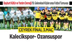 Bayburt Köyler arası futbol turnuvası Kalecik-Ozansu maçı