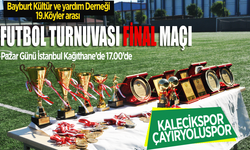Bayburt Köyler arası Futbol Turnuvası Finali Pazar günü oynanacak.