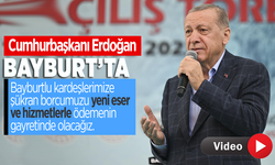 Cumhurbaşkanı Erdoğan Bayburt'ta