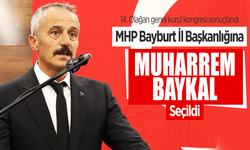 MHP Bayburt İl Başkanlığına Muharrem Baykal seçildi