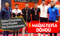 Bayburt Üniversitesi, Türkiye Büyükler Boks Şampiyonasından 5 Madalyayla Döndü