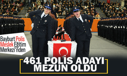 Bayburt Polis Eğitim Merkezi'nden,461 polis adayı mezun oldu