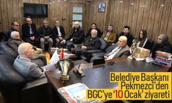 Belediye Başkanı Hükmü Pekmezci’den BGC’ye ‘10 Ocak’ ziyareti