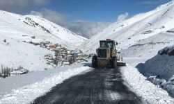 Bayburt Özel İdaresi'nin 978 kilometrelik yol ağında kar mesaisi