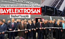 Türkiye'nin ilk ve tek elektronik devre kartı üreten fabrikası Bayburt'ta açıldı.