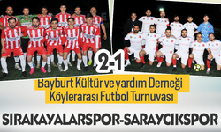 Bayburt Köylerarası Futbol Turnuvasında Sırakayalar-Saraycık karşılaşması