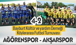 Bayburt Köylerarası Futbol Turnuvasında Ağörenspor,Akşarspor karşılaşması