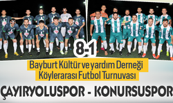 Bayburt Köylerarası Futbol Turnuvasında Çayıryolu-Konursu karşılaşması