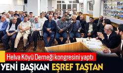 Helva Köyü Derneği kongresini yaptı,Yeni Başkan Eşref Taştan