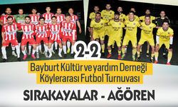 Bayburt Köylerarası Futbol Turnuvasında Ağören –Sırakayalar karşılaşması