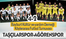 Bayburt Köylerarası Futbol Turnuvasında Taşçılar-Ağören karşılaşması