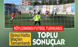 Bayburt Köyler arası Futbol Turnuvası birinci hafta maçları toplu sonuçlar