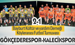 Bayburt Köylerarası Futbol Turnuvasında Gökçedere–Kalecik karşılaşması