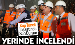 Bayburt ve Erzurum Valisi Kop Tüneli İnşaatını incelediler.