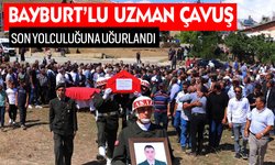 Bayburtlu Uzman Çavuş Enes Timur son yolculuğuna uğurlandı