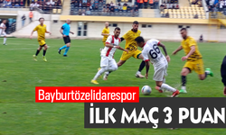 Bayburt özelidare spor ilk maçında 3 puanın sahibi oldu