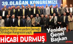 Bayburt Kültür ve yardım Derneği 39 olağan Kongresini yaptı