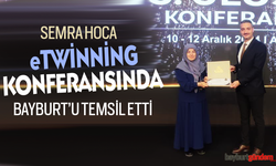 Semra Hoca, eTwinning konferansında ,Bayburt'u temsil etti