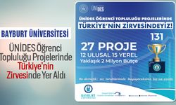 Bayburt Üniversitesi, ÜNİDES Öğrenci Topluluğu Projelerinde Türkiye’nin Zirvesinde Yer Aldı