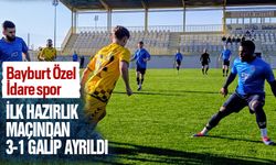 Bayburt Özel İdare spor, Antalya’da İlk hazırlık maçından galip ayrıldı