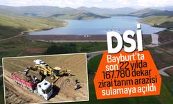 Bayburt’ta son 22 yılda  167.780 dekar zirai tarım arazisi sulamaya açıldı