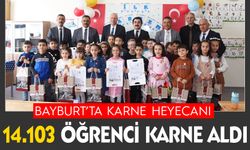 Bayburt’ta 14.103 Öğrenci Karne Heyecanı Yaşadı