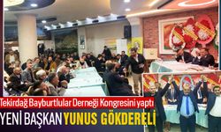 Tekirdağ Bayburtlular Derneğinin  yeni Başkanı Yunus Gökdereli oldu