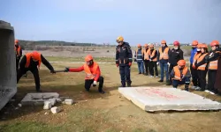 Keşan’da gönüllü afet ekibi tatbikatta