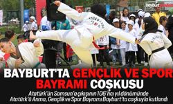 Bayburt'ta Gençlik ve spor Bayramı coşkusu