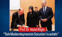 Prof. Dr. Vedat Bilgin, Bayburt Üniversitesi'nde konferans verdi.