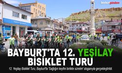 Bayburt'ta 12. Yeşilay bisiklet turu