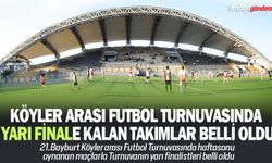 Köyler arası Futbol Turnuvasında Yarı Finale kalan takımlar belli oldu