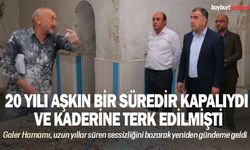 20 yıldır kapalı olan Galer Hamamında inceleme yapıldı