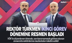 Rektör Türkmen ikinci görev dönemine resmen başladı
