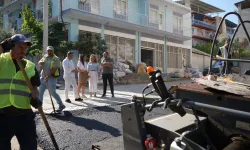 İzmir Bornova'da asfalt ve beton seferberliği